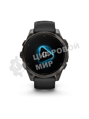 Смарт-часы Garmin Fenix 8 AMOLED Sapphire угольно-черный DLC, черный 47мм