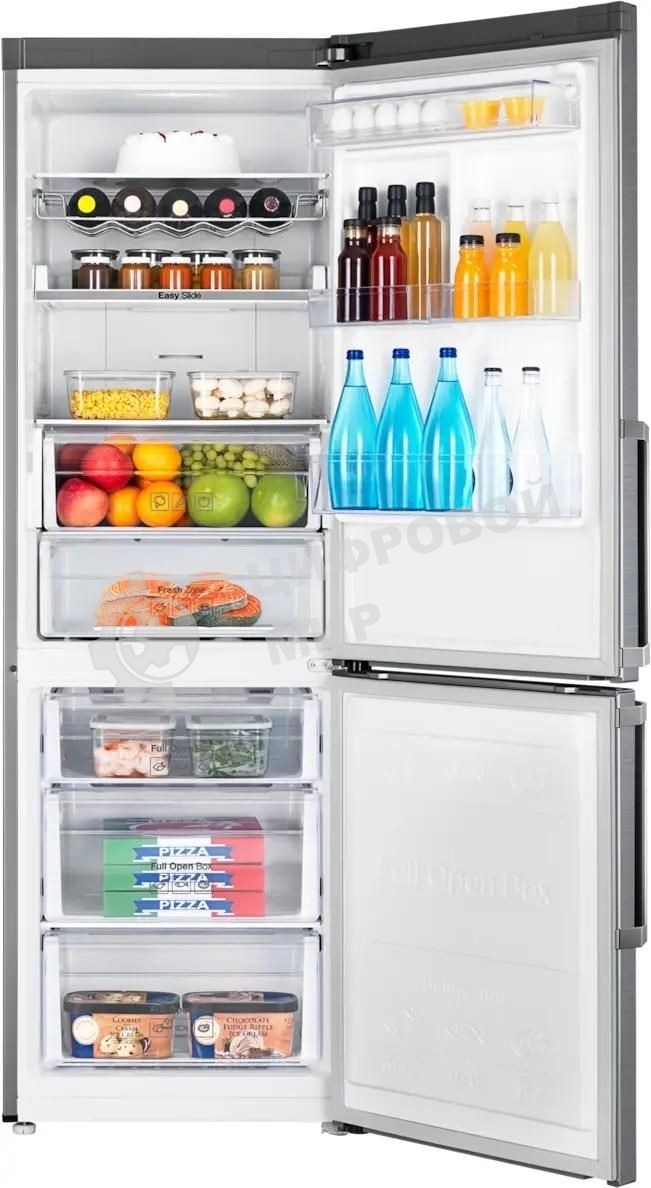 Холодильник Samsung RB33J3515S9/EF серебристый двухкамерный 231/90л морозилка снизу, No Frost