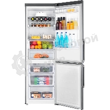 Холодильник Samsung RB33J3515S9/EF серебристый двухкамерный 231/90л морозилка снизу, No Frost