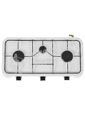 Плита настольная газовая Delta D-2207 трехконфорочная, белый