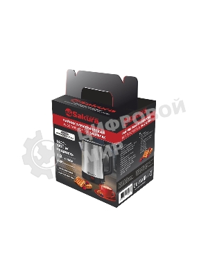 Чайник Sakura SA-2167BK 1.8 л, нерж+черн д