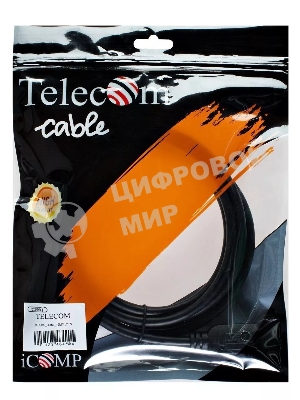 Кабель Telecom HDMI-19M --- HDMI-19M ver 2.0+3D/Ethernet,2 фильтра 2m TCG200F-2M