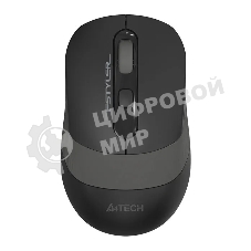 Мышь беспроводная A4Tech Fstyler FG10 черный/серый, 2000 dpi, радиоканал, USB, кнопки - 4