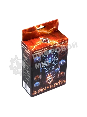 Мышь беспроводная Dialog Gan-Kata MRGK-12UR черный, 1600 dpi, радиоканал, USB, кнопки - 6