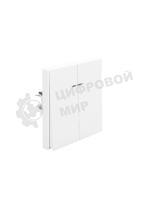 Выключатель Kranz STRONG 2 кл с подсветкой 10А с/у жемчуг