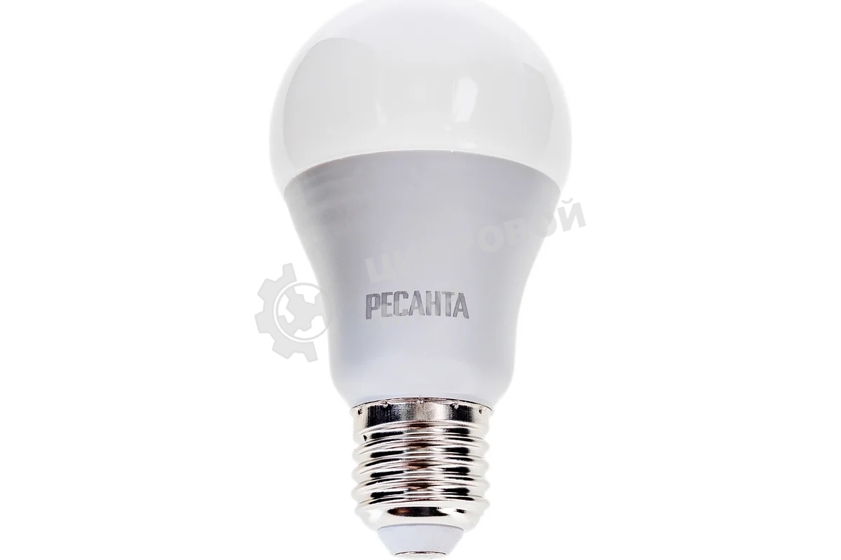 Лампа светодиодная Ресанта LL-R-A60-13W-230-3K-E27 груша, 13 Вт, тепл., Е27