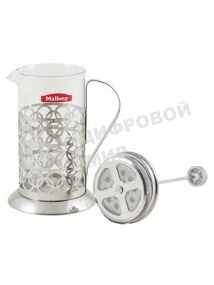 Френч-пресс MALLONY OLIMPIA,1000 мл, из жаропрочного стекла, в корп из нерж ст, T046-1000ML (950093)