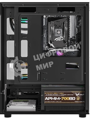 Компьютерный корпус MiniTower AeroCool/Formula Crystal Z1CM PLUS AR black (mATX, без БП, USB Type-A+USB Type-C) (Crystal Z1CM Plus Black AR)