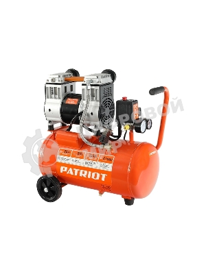 Компрессор поршневой безмасляный Patriot WO 24-220, 200 л/мин, 8 бар, 1250 Вт, 24 л, быстросъемный 1/4