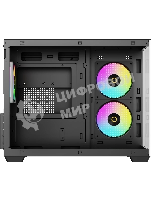 Корпус Ocypus Gamma C54 BK ARGB, Mini-Tower, чёрный, 3 x 120 мм