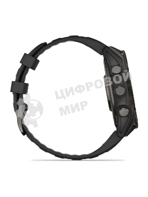 Смарт-часы Garmin Fenix 8 AMOLED Sapphire угольно-черный DLC, черный 47мм