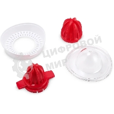 Соковыжималка Maxwell MW-1109(W) белый/красный, цитрусовая, 25 Вт, 700 мл, механическое