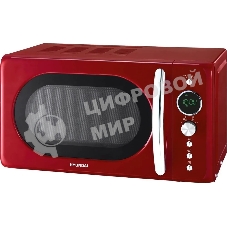 Микроволновая печь Hyundai HYM-D3037 красный, 20 л, 700 Вт, переключатели - кнопки, поворотный механизм