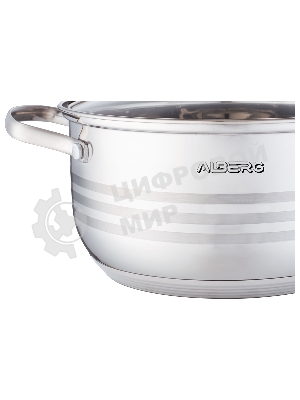 Кастрюля ALBERG AL-2133 Bonne Line с крышкой 6 л (Ø26 х 12.0 см)