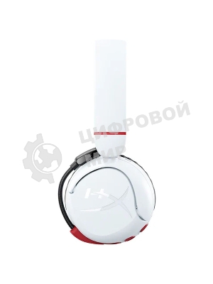 Гарнитура HyperX Cloud Mini белый, беспроводная + проводная, Bluetooth, до 25 ч, совместимость с PS5, Xbox