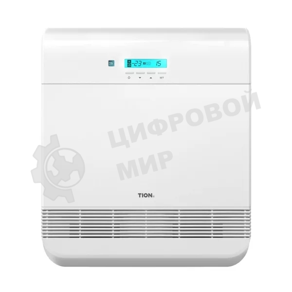 Бризер Tion O2 МАС белый, 40 м², фильтры F7+HEPA H11+угольный, подогрев воздуха, пульт ДУ, управление со смартфона