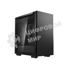 Компьютерный корпус Deepcool MACUBE 110 BK без БП, боковое окно (закаленное стекло), черный, mATX