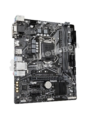 Материнская плата Gigabyte H410M S2H V2 2.1, LGA 1200, Intel Q470, 2xDDR4, 4xSATA, 1xM.2, 1xPCIe 3.0 x16, 2xPCIe x1, 1xHDMI, 1xDVI-D, 1xVGA, 1x 1Gb LAN, 2xUSB-A 3.2 Gen 1, 4xUSB-A 2.0, 3x3.5 мм, 7.1, mATX