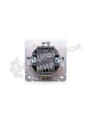 Выключатель Kranz STRONG 2 кл с подсветкой 10А с/у жемчуг