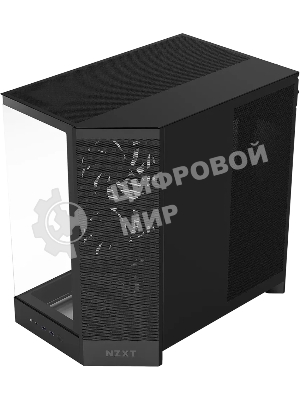 Компьютерный корпус без блока питания Case NZXT H9 Flow RGb+ (2025), Midi-Tower, TG, 6x140мм RGb + 1x120мм RGb, 2xUSB-A 3.2 + 1xUSB-C 3.2, E-ATX, ATX, mATX, mITX черный
