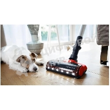 Пылесос вертикальный Bosch BCS711PET черный/красный, питание от аккумулятора, 18 Вт, уборка сухая, пылесборник контейнер 0.3 л