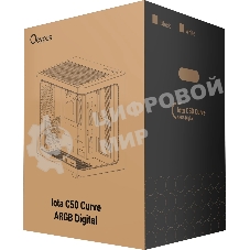 Компьютерный корпус Ocypus Iota C50 WH Curve ARGB Digital (Iota-C50-WHD300CD-GL)