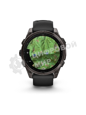 Смарт-часы Garmin Fenix 8 AMOLED Sapphire угольно-черный DLC, черный 47мм