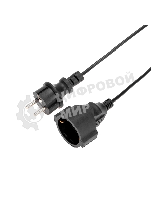 Удлинитель-шнур PROconnect на рамке ПВС 3х0,75мм², 30 м, с/з, 6А, 1300Вт, IP20, черный