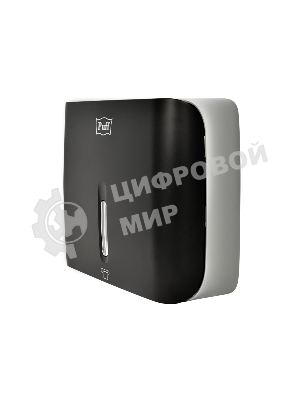 Диспенсер бумажных полотенец Puff-5145Bl черный, с замком, ABS-пластик