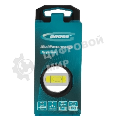 Уровень Gross 33651 алюминиевый, магнит., фрезерованный, 3 глазка, 0,5 мм/м, 600 мм