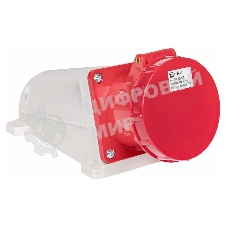 Розетка стационарная наружная EKF 134 ps-134-63-380 63А 380 В 3P+РЕ IP67