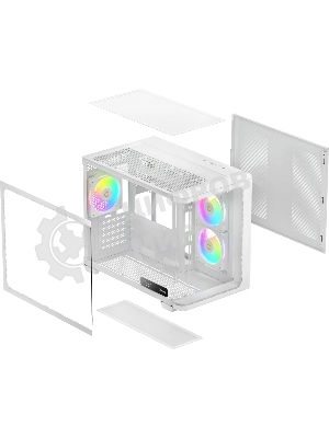 Компьютерный корпус Ocypus Iota C50 WH Curve ARGB Digital (Iota-C50-WHD300CD-GL)