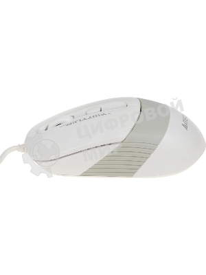 Мышь проводная A4Tech Fstyler FM10 белый/серый, 1600 dpi, USB, кнопки - 4