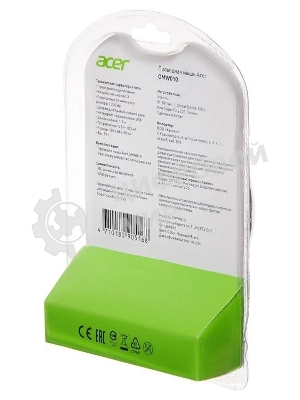 Мышь проводная Acer OMW010 черный, 1200 dpi, USB, кнопки - 3
