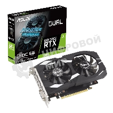 Видеокарта Asus DUAL-RTX 3050-O6G NVIDIA GeForce RTX 3050 6Gb 96bit GDDR6 PCI-E 4.0 1507/14000 DVIx1 HDMIx1 DPx1 HDCP Ret