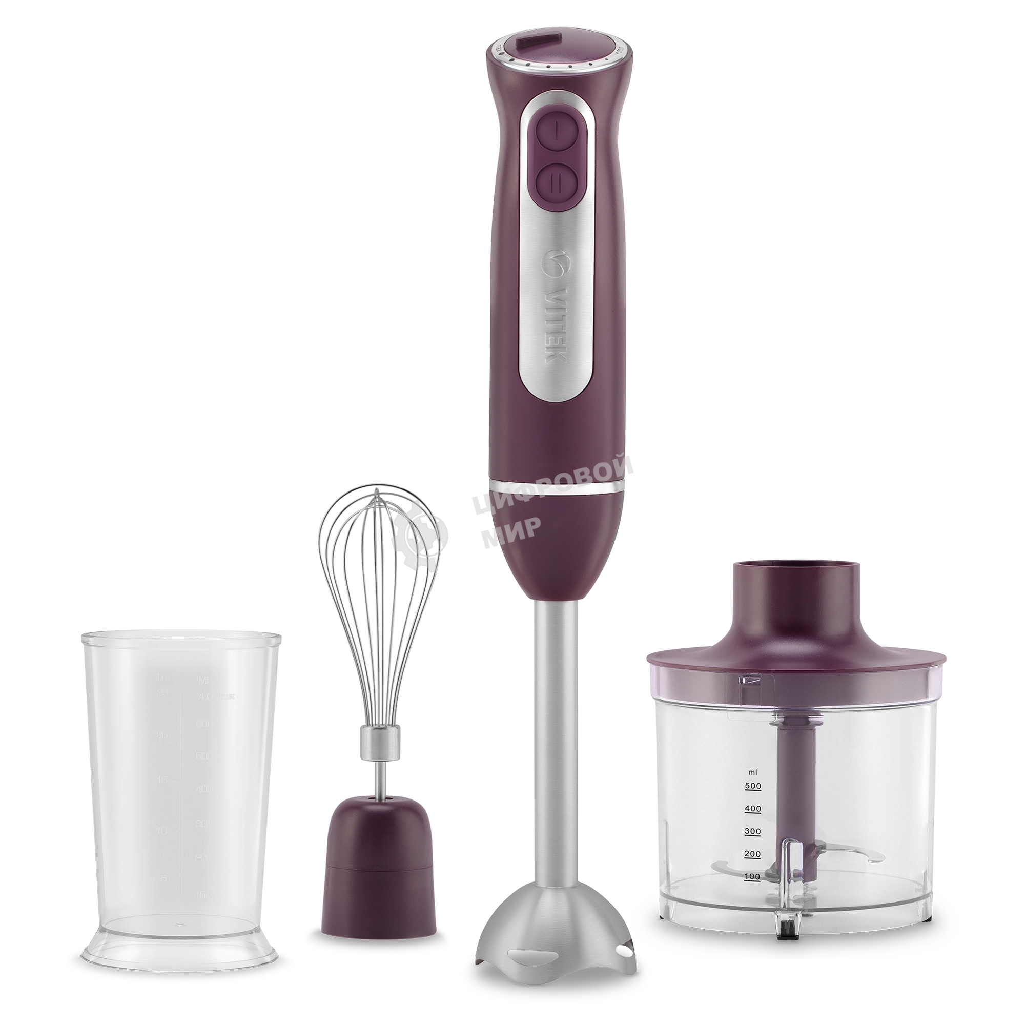 Блендер погружной Vitek VT-8535 бордовый