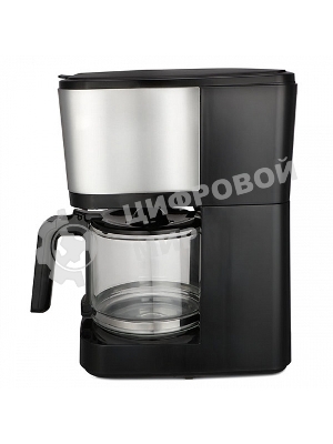 Кофеварка капельная BQ CM2007 стальной/черный, исп. кофе - молотый, 1.25 л, 750 Вт