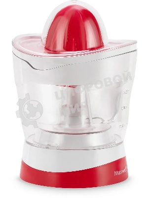 Соковыжималка Maxwell MW-1109(W) белый/красный, цитрусовая, 25 Вт, 700 мл, механическое