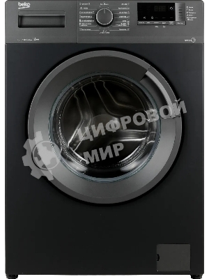 Стиральная машина Beko WSRE6512ZAA 7320210019 черный, загрузка фронтальная 6 кг, 1000 об/мин., класс: А++