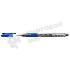 Ручка гелевая Silwerhof Advance (026182-01), d=0.5мм, синие чернила, сменный стержень, линия 0.3мм, резиновая манжета