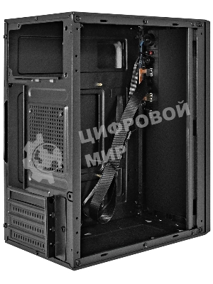Компьютерный корпус Minitower ExeGate BAA-308U2-UNS500 (mATX, БП UNS500 с вент. 12см, 1хUSB/2хUSB 3.0, HD Audio, черный)