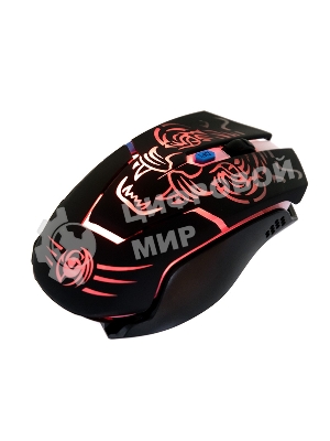 Мышь беспроводная Dialog Gan-Kata MRGK-12UR черный, 1600 dpi, радиоканал, USB, кнопки - 6