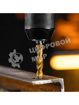 Сверло-метчик Denzel М10 х 1,25 мм, Р6М5