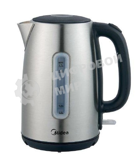 Чайник электрический Midea MK-8028 1.7 л, 2200 Вт, серебристый (корпус: нержавеющая сталь)