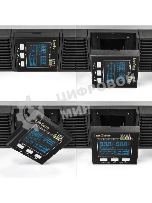 Источник бесперебойного питания On-line ExeGate PowerExpert ULS-3000.LCD.AVR.6C13.USB.RS232.SNMP.BC.2U 3000VA/3000W, On-Line, PF=1, LCD, 6*C13, RS232, USB, SNMP-slot, встроенные батареи 12V 7.2Ah - 6шт, батарейный коннектор, подключение до 4 внешних батарейных блоков 72В, Rackmount 2U/Tower, металлический корпус, черный