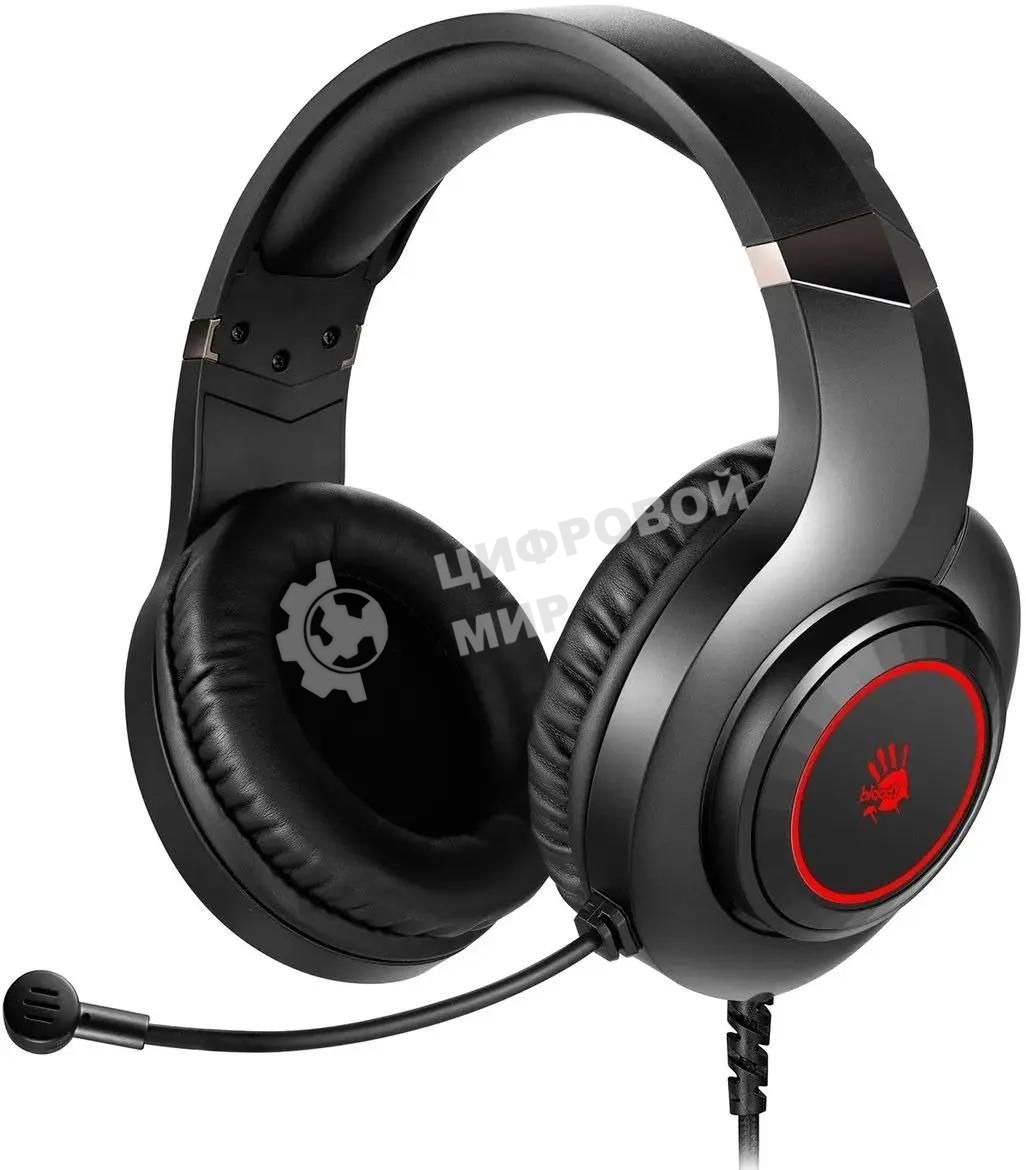 Гарнитура Bloody G220S чёрный, проводная, подсветка