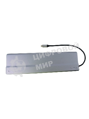 Адаптер VCOM TypeC -->3*USB3.0+2*USB2.0+VGA+RJ45+SD+TF+AUD+HDMI+DP+2*USB3.1 Data+PD