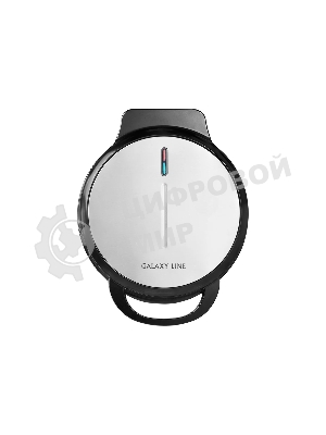 Вафельница Galaxy Line GL 2987, черный с серебристым, с несъемными пластинами, 1200 Вт