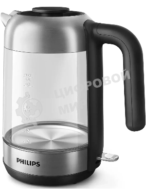Чайник электрический Philips HD9339/80 1.7 л, 2200 Вт, прозрачный (корпус: стекло)
