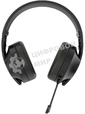 Гарнитура Acer OHR400 чёрный, беспроводная + проводная, USB/mini jack 3.5 мм, до 45 ч, подсветка